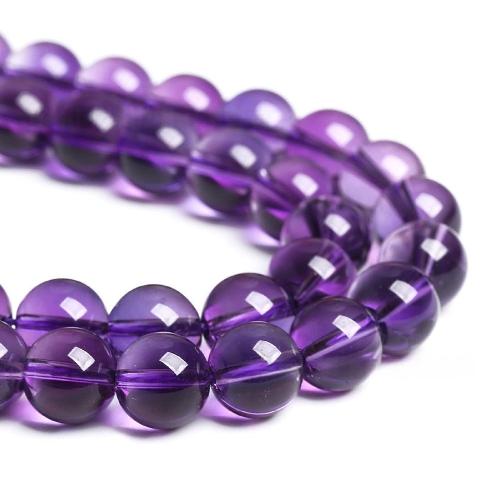 Violet Quartz Onyx Stone Beads 15"Strand Smooth Loose Spacer Beads 4/6/8/10/12mm for Jewelry Making DIY Bracelets Accessories