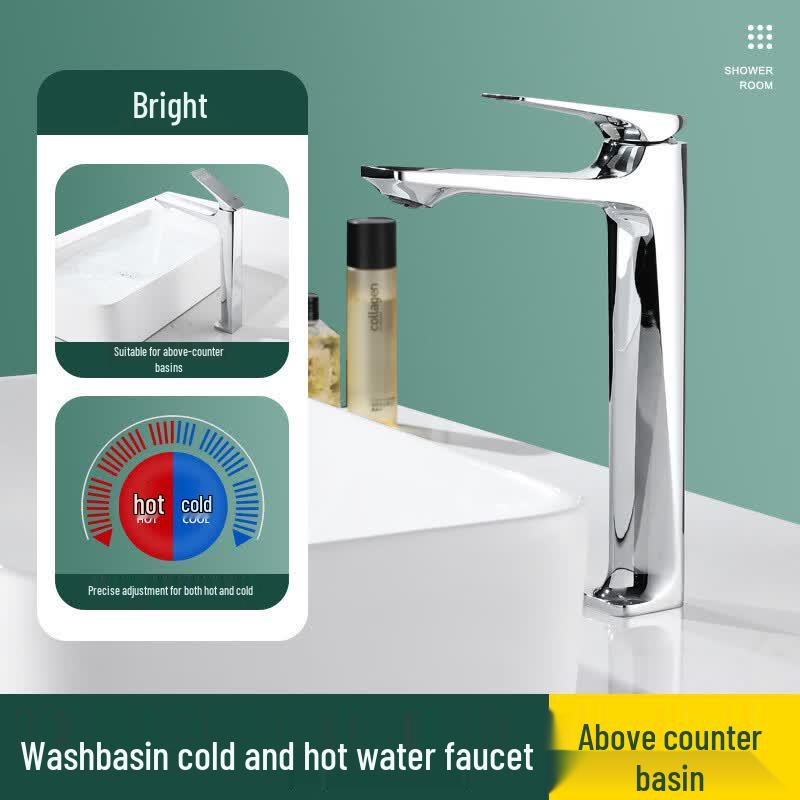 Lantour Anti-Splash Hot/Cold Bathroom Sink Faucet