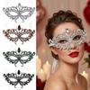Face Decoration Accessories Rhinestone Masquerade Mask Shiny Crystal Fashion Accessory Venetian Mask Costume Prop Eye Mask