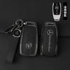 WTNWY1 Hot 2026 For Benz Zinc Alloy Leather Car Key Case Cover Shell For Mercedes Benz AMG A C E S G Class GLC CLE CLA GLB GLS W177 W20
