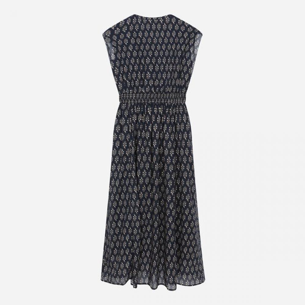 Thursday Island Women Flower V Neck Smocking Dress T264mop272w