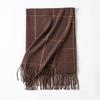 New British Style Imitation Cashmere Tassel Scarf for Girls High End Cold Proof and Warm Scarf