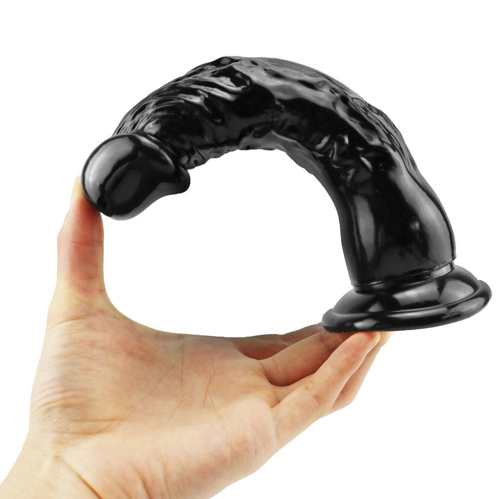 Black Wearable Realistic Soft Dildo Penis Cheap Small Anal Dildo Suction Cup Masturbators Butt Plug Toys for Women