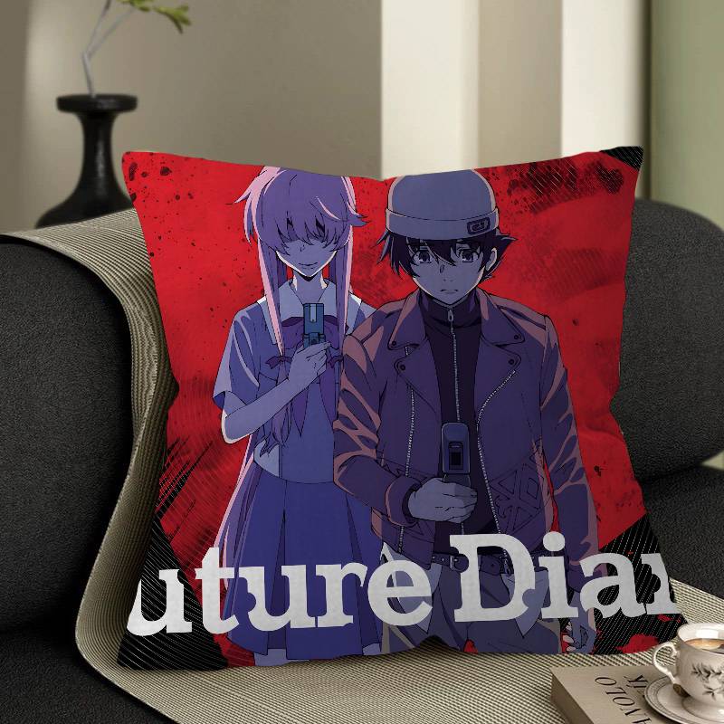T-The-Future-Diary Thrilling-Psychological Pillow Gifts Home Office Furnishings Bedroom Sofa Car Cushion Cover case 45x45cm