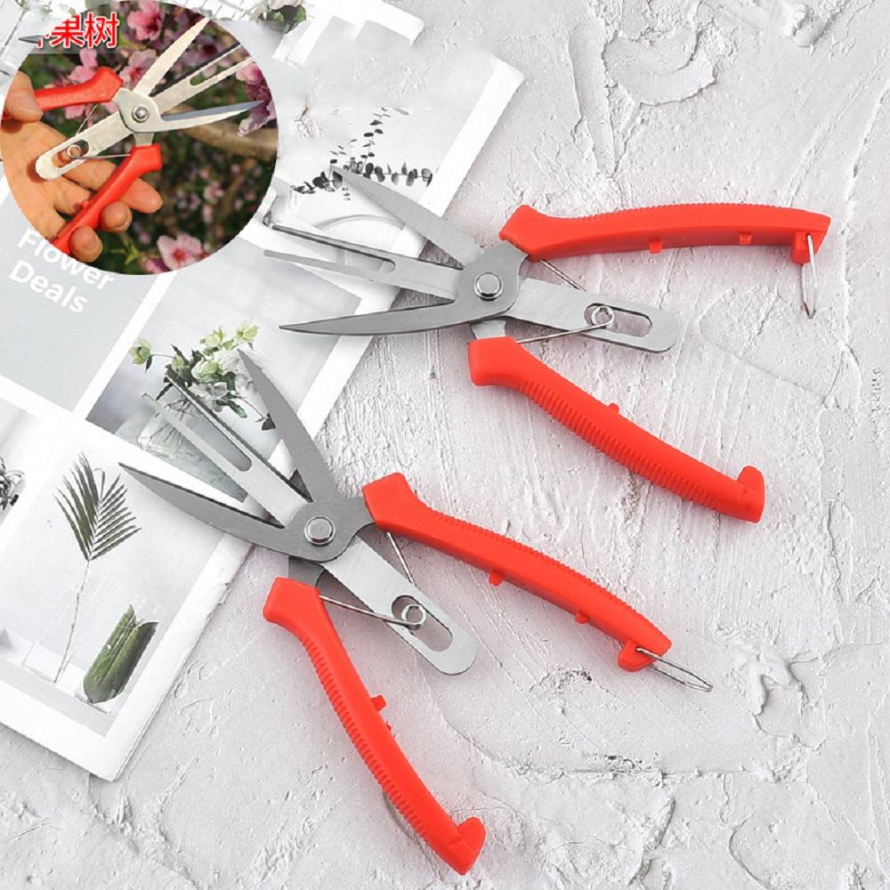 Agriculture Thinning Scissors Flowers Thinning Shears Multi-use Pruning Tools Double-port Fruit Trees Flowers Thinning Shears