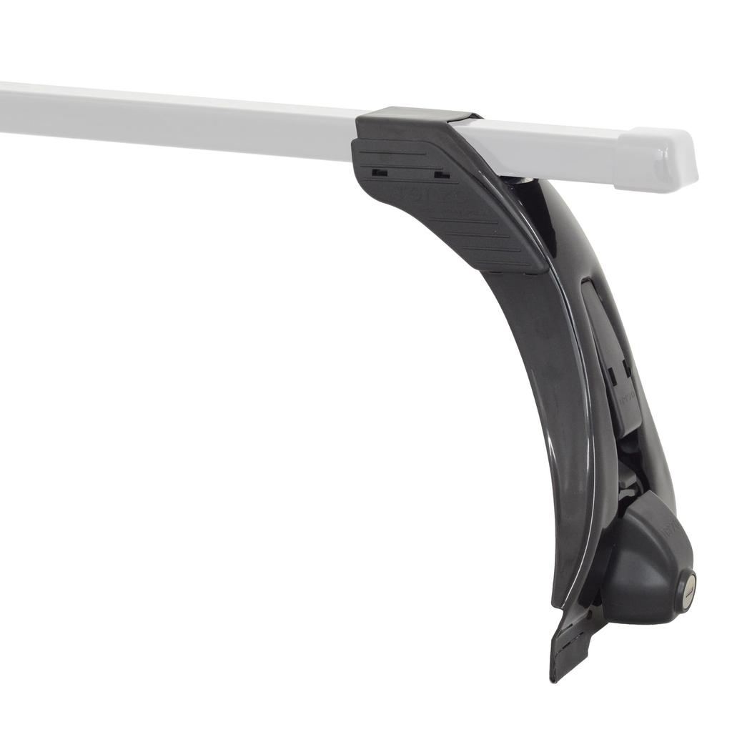 Terzo Base Carrier Set of 4 Square Rain Mold for and Roof with EF4TMX (by PIAA) Feet, [For Bars], Type, Black, Mid- Semi-High Vehicles, Lock,