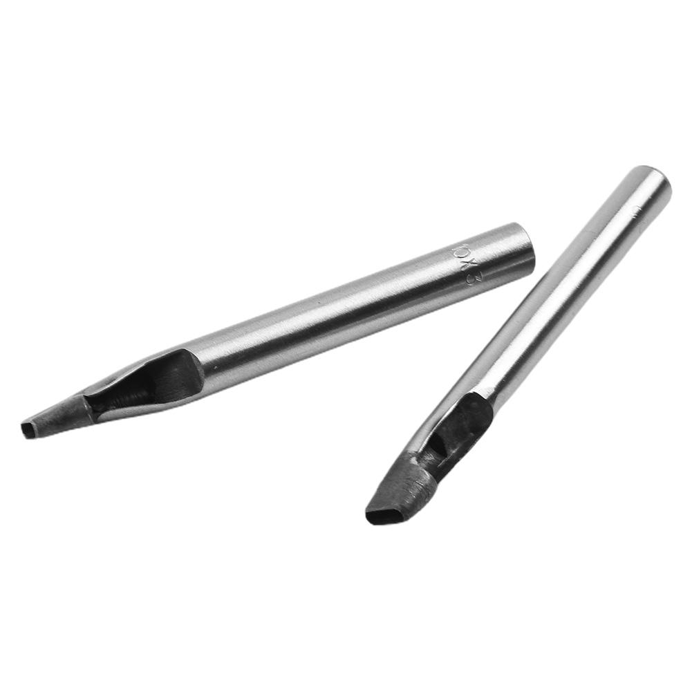 5pcs/set Hollow Punches Hole Punch Hollow Punch Leather Oval Shape Silver Steel 3mm 6-10mm For Gaskets Leather