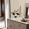 One Piece Panda Tray Key Storage Ornament, Resin Panda Sculpture Jewelry Rack, Home Desk Decor.