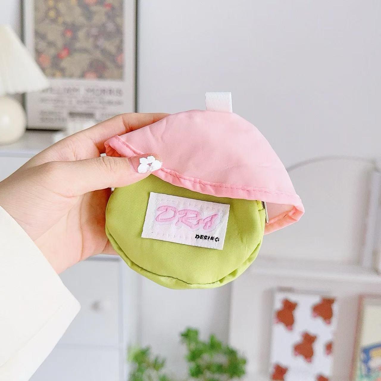 

Xiaohongshu Dopamine Mini Backpack Pendant: Lipstick Coin Purse, Soft Phone Case, Hanging Storage Bag.