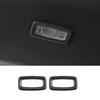 For Cadillac XT6 2020-2022 Carbon Fiber Rear Reading Lamp Frame Cover Trim 2PCS