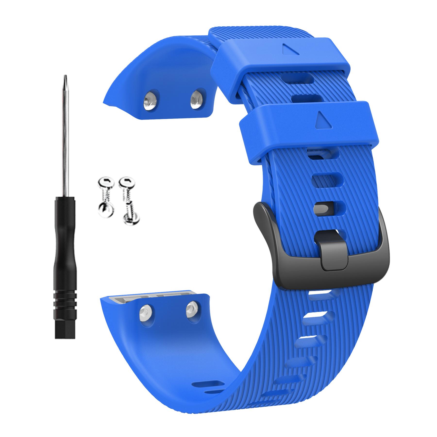 Cinturino Per Garmin Forerunner 35 Smart Watch band Cinghie da Polso in Silicone Per Garmin Forerunner 30 Cinturino Cinturino Orologio Braccialetto bl