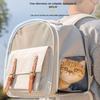 Foldable Transparent Cat Backpack - Portable Double Shoulder Outdoor Carrier