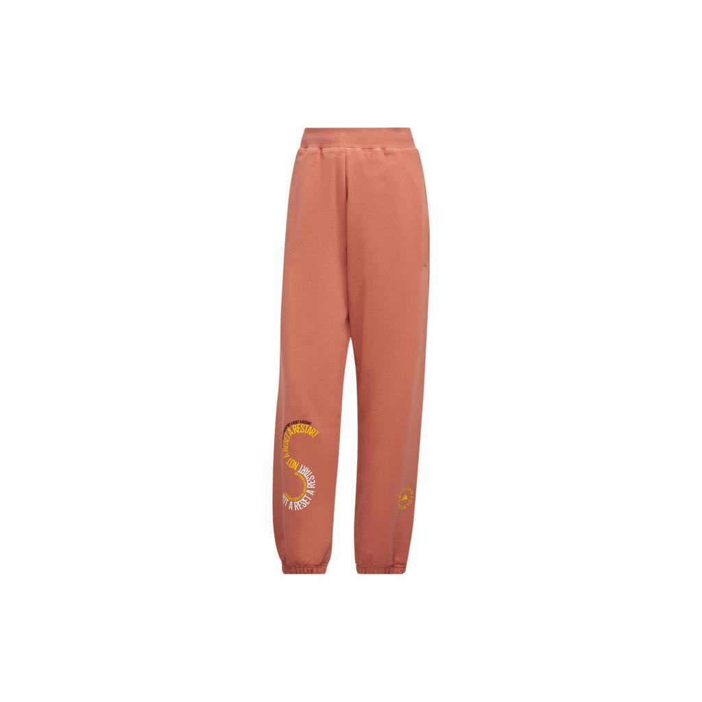 adidas X Stella McCartney Knitted Sweatpants Unisex Orange Moderate Cuffed Pants IB5907