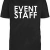 Unisexs Black Half Sleeves Cotton Event Staff Novelty Humor Funny T Shirt