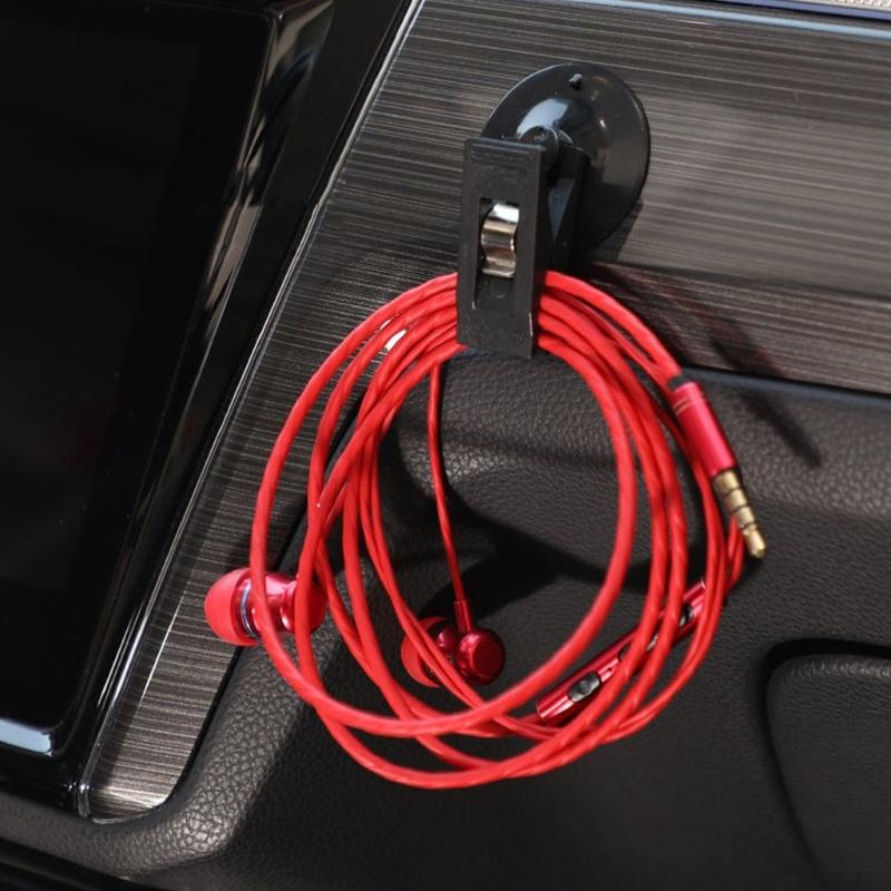 Universal Suction Clip Glass Metal Tile Surfaces Simple Attach Firm Grip Car Clip Accessory Suitable for Car & Bath Use