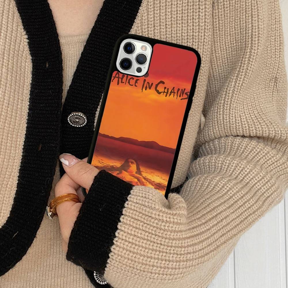 Band A-Alice I-In C-Chains Phone Case For Iphone 11 12 13 14 15 Pro Max 17 16 Plus Hard PC+TPU Back Cover