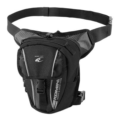 Riding Leg Bag 1 Reflective Black Free for Motorcycles SA-053