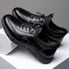 Spring and Autumn New Men's Business Casual Leather Shoes Men's Leather Breathable Single Shoes One Pedal Men's Shoes