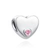 New Hollowed Out Heart-Shaped Charm Bead Fits Perfectly With Original Decorative Bracelet Women'S Jewelry Amulet Copper