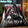 Custom Name Assassin Game Throw Blanket - Perfect for Couch, Bed, Office, and outdoor Travel - Ideal Gift for Christmas & Holidays