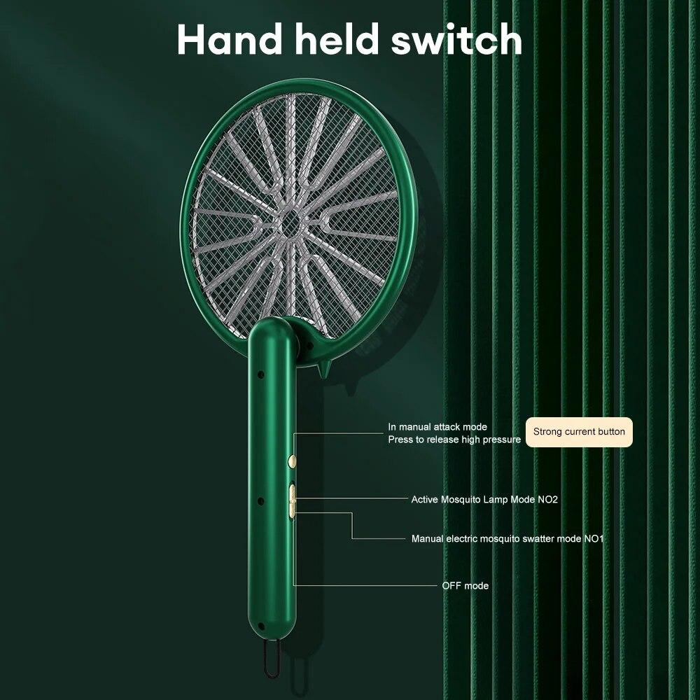 3000V Elettrico Mosquito Racchetta Mosquito Killer Lampada USB Ricaricabile Pieghevole Repellente Per Zanzare Lampada Scacciamosche Scacciamosche