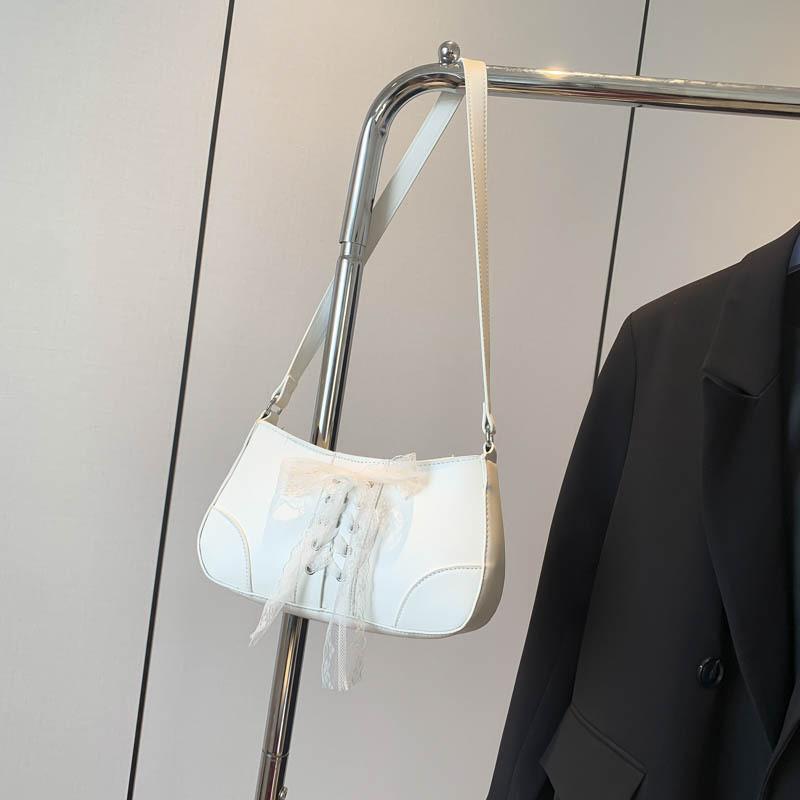 Chic Pu Material Street Style Small Square Crossbody Bag For Everyday Use белый