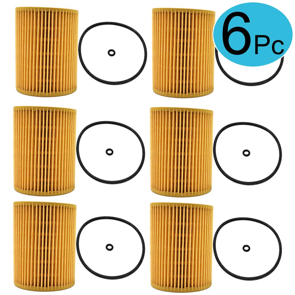 3/6x Oil Filter For Mercedes-Benz R-Class W251 V521 R280/R300/R320/R350 CDI 4-matic 2006 - 2013 OM642.950 2987CC 3.0L Engine MPV