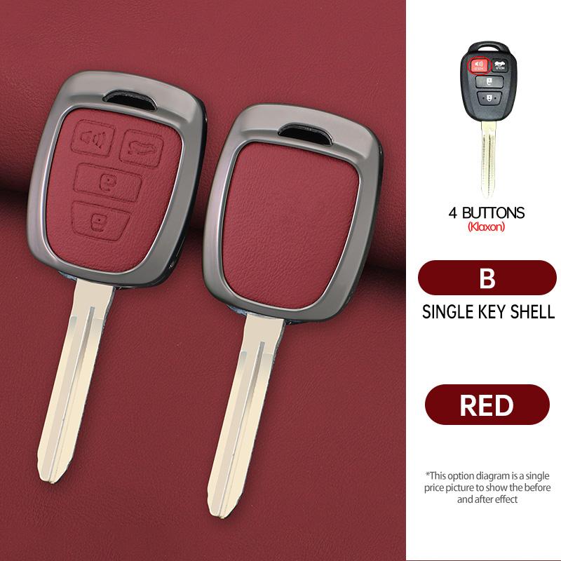 Car Key Cover Case Shell Fob Holder Accessories For Toyota Rav4 Camry Corolla Tacoma Vios Prius C Highlander