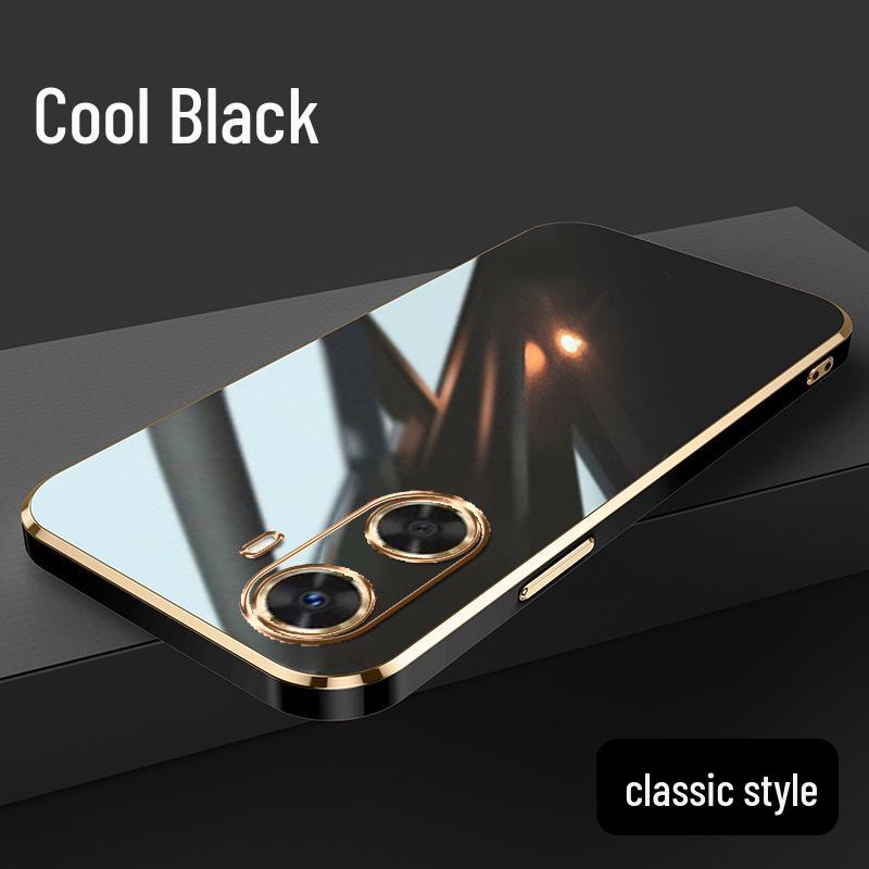 Applicable Huawei Enjoy 80 Phone Case Lens Coverage; Electroplated Solid Color Soft Shell for Enjoy 70X.