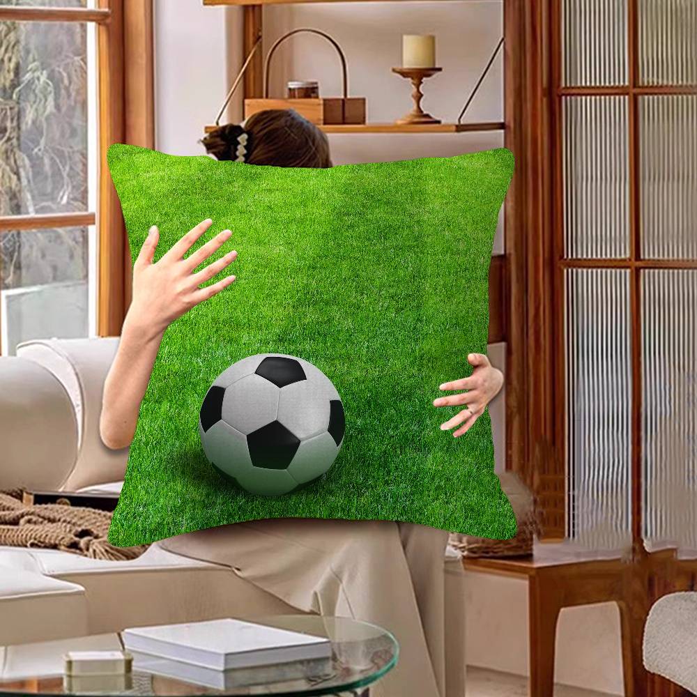 Piłka Nożna Personalizowana Poszewka na Poduszkę Pokój Dziecięcy Dekoracja Dzika Impreza Poszewka Prezent na Urodziny Dziecka Baby Shower