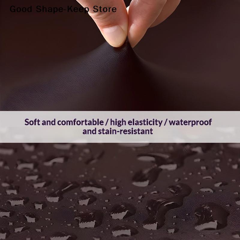 1PCS Waterproof PU Leather Removable Solid Color Computer Chair Seat Cushion Covers For Office Chair Seat Covers Home Office