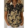 Women's Shirt Short Sleeve Floral Graphic Vintage Tropical Stylish Shirt Collar Regular Tops Daily Blue Yellow Pink Red Sky Blue Summer Spring