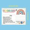 50pcs Rainbow Teacher Incentive Cards - Positive Behavior Motivation Notes for Students - Classroom Rewards