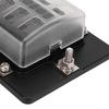 Fuse Box, 10 Way Fuse Block Holder Output 12-16AWG Splashproof Input 4-6AWG For Yacht Boats