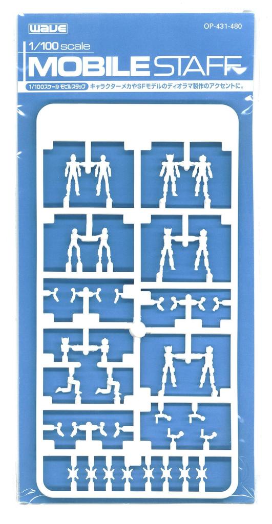 Wave Option System Series Scale Mobile Staff Plastic Model Parts OP431 1/100