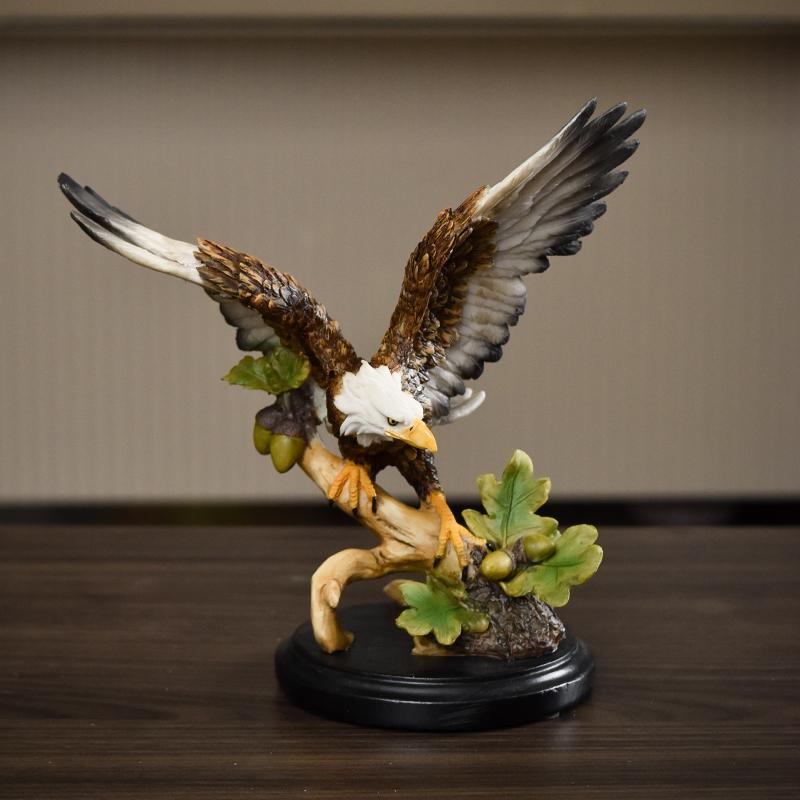 Eagle Series Statue Resin Ornament, Home Decor Office Decor Statue, Symbol of Wealth Freedom Power, Birthday Holiday Gift