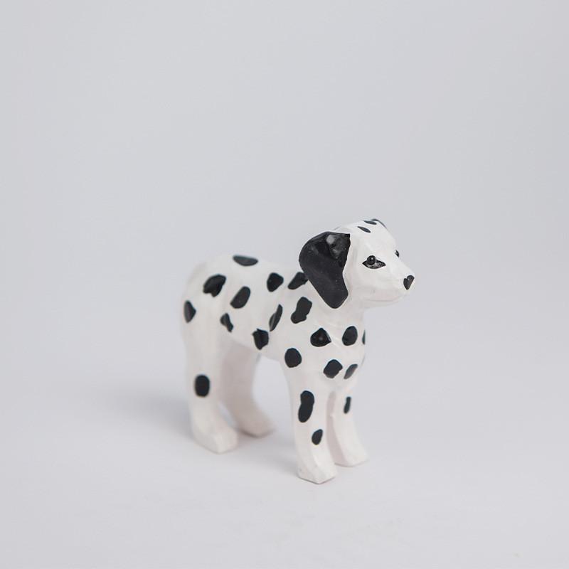 

Wooden Dog Sculpture With Handcrafted Design For Home Decor And Gift Giving чёрный