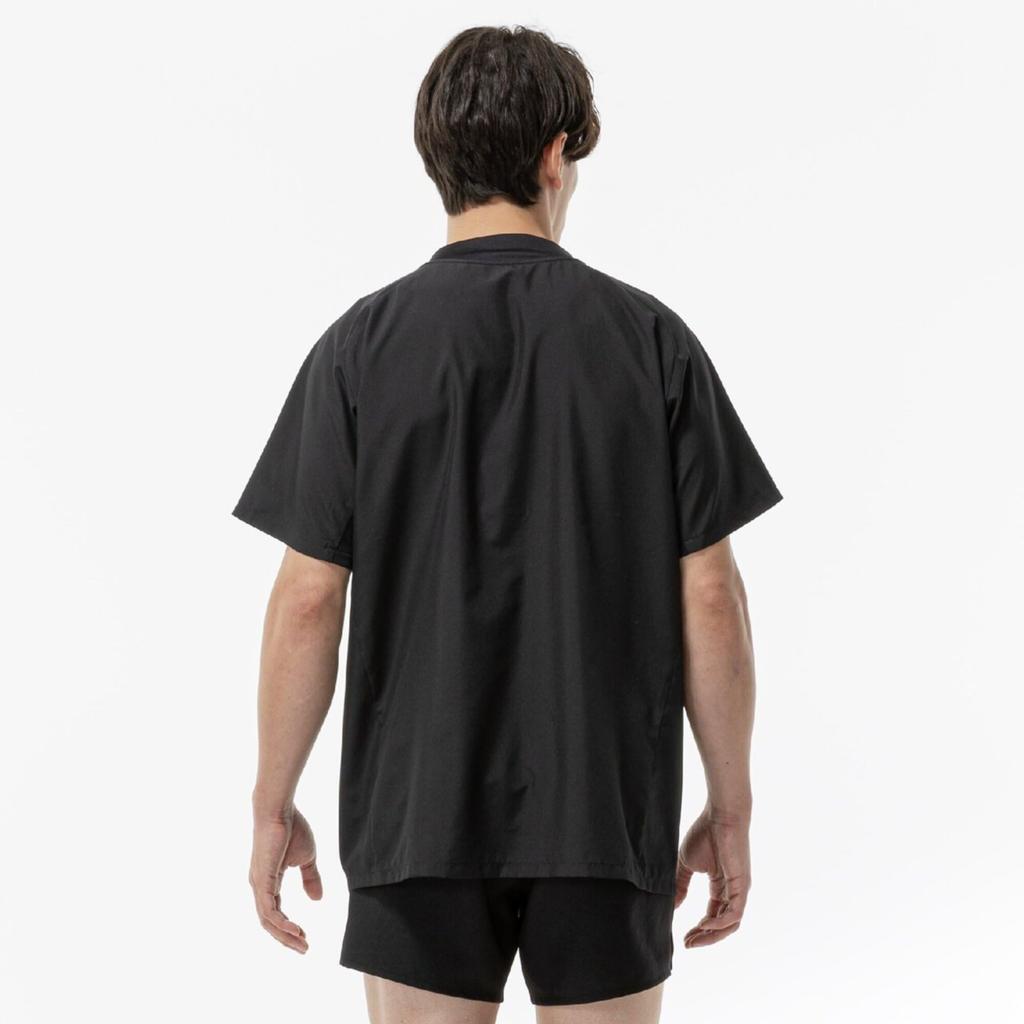 [Mizuno] Volleyball Wear N-XT Short-Sleeve Piste V2JED000 Unisex Black x Blue S