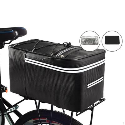 Rear Rack Bag Waterproof Storage Luggage Pouch 15 Road Bike Carrier Reflective Trunk Pannier