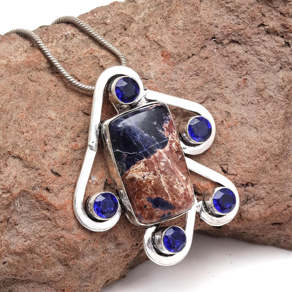 Amethyst Necklace Gifted Jewelry Gemstone 18" Handmade Pendant