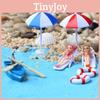 Versatile Miniature Beach Ornament With Colorful Accessories For Home And Desk Decor