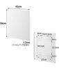 Yamazaki Film Hook Steel Panel White W45 X X H50cm Film Tower Floating Storage Kitchen Panel Magnetic Storage 1514 Dimensions D1.2 (including Hook)