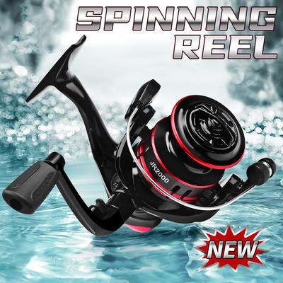 Mulinello da pesca rotante ultraleggero 2000 5.2:1 rapporto di trasmissione Mulinello da spinning in metallo 1BB, universale per acqua salata e acqua dolce Forza di trazione massima 5 kg