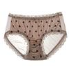 Plus Size Sexy Lace Mesh Seamless Women's Hip-Hugging Triangle Panties - Ice Silk Fat MM 200-300 Jin