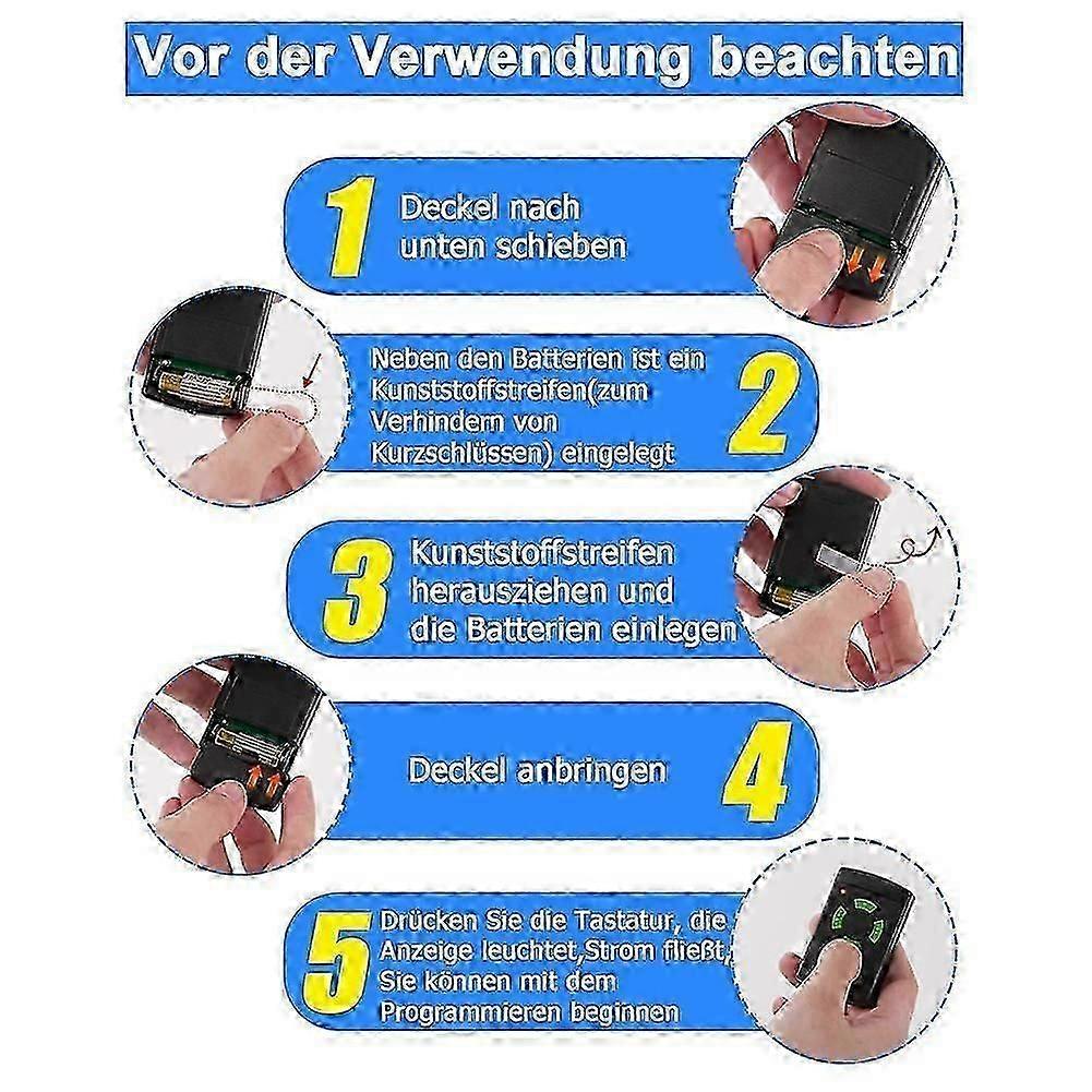 26.995 MHz Garage Door Remote Control for Hormann Fixed Code Copyable Design Security Access Systems