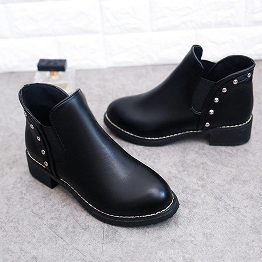 Zapatos abotinados de cuero elástico para mujer comprar a buen precio —  entrega gratuita, reseñas reales con fotos — Joom