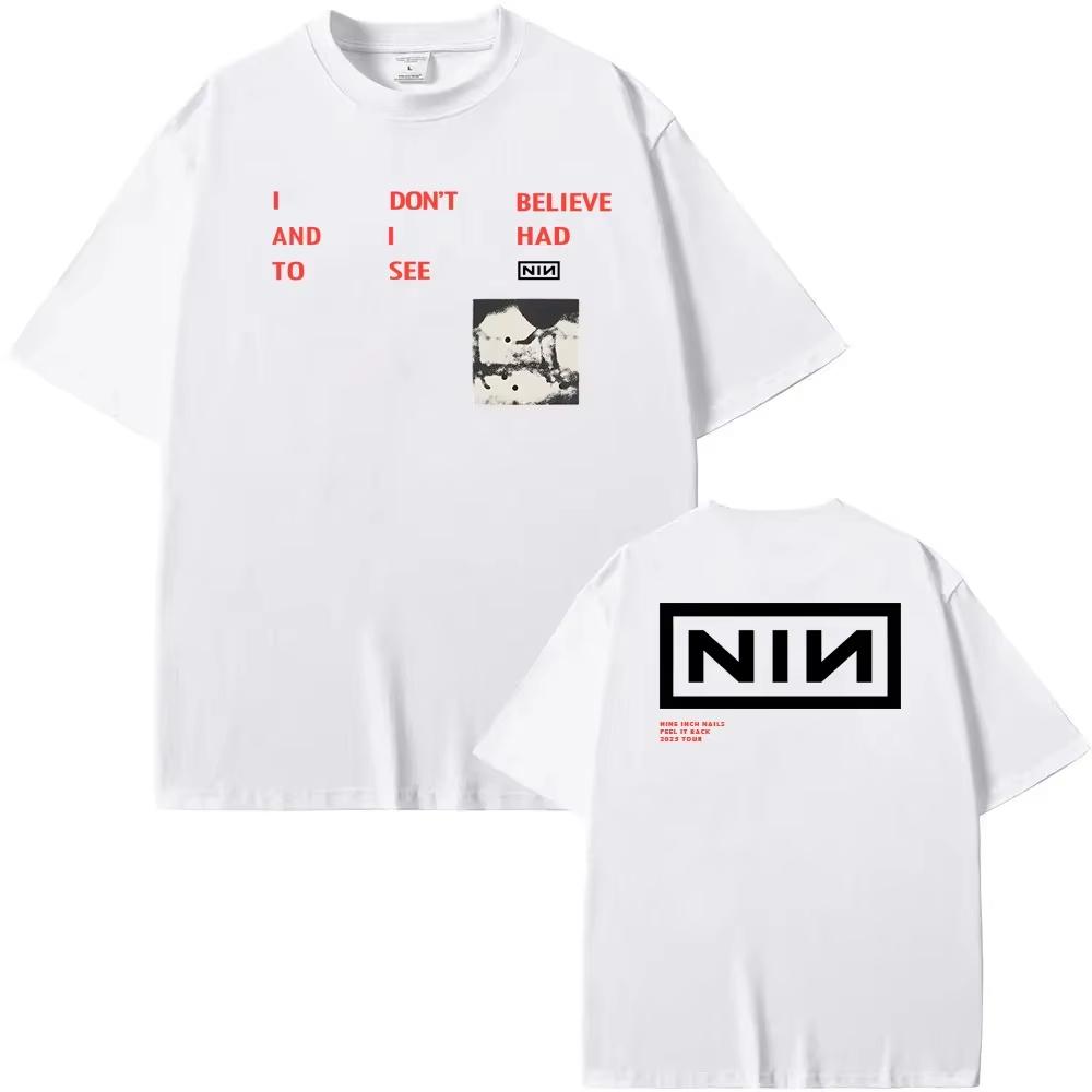 CBH LYRIC TEE Nine Inch Nails Band Gothic High Quality Teeshirt Hip Hop Style Sleeve Womenmen CottonTshirt Round Neck Top