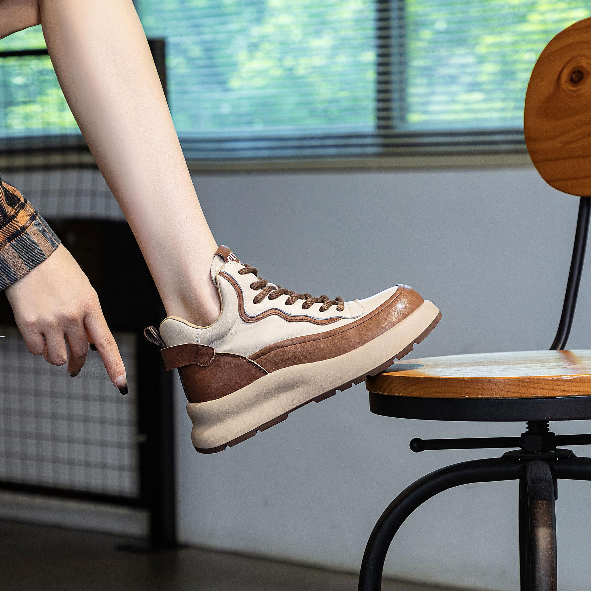 

Туфли на толстой подошве Повседневная женская обувь 40 хаки