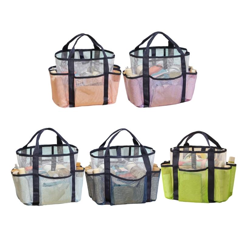 Toiletry Bag Shower Bag Swimming Bag Shower Caddy Bag Makeup Cosmetic Organizer Bag Double-Layers Beach Bag