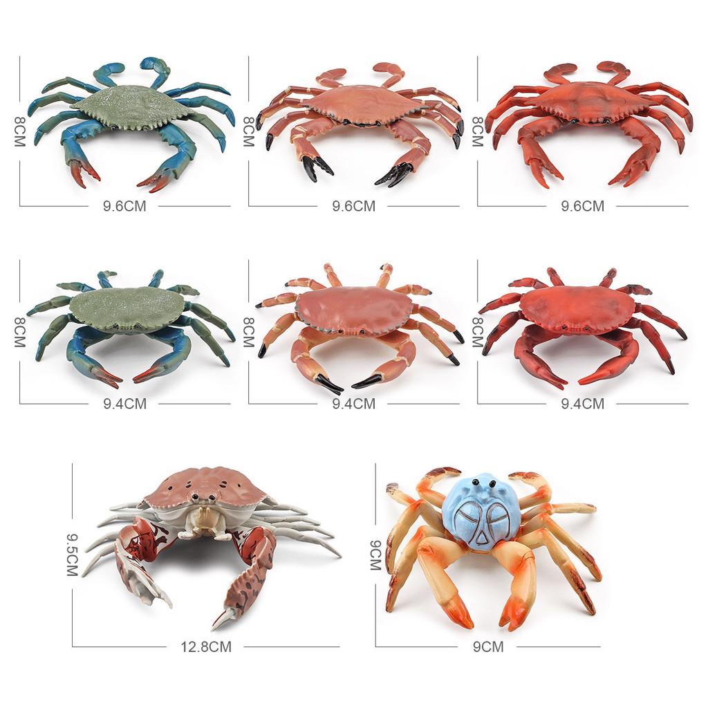 Marine Life Pvc Crab Model For Childrens Educational Aquarium Decor Toys